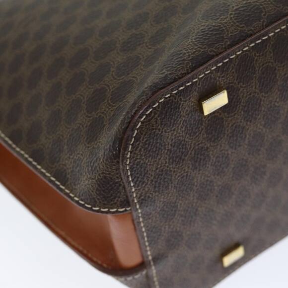 CELINE Macadam Canvas Hand Bag Pvc Brown - Picture 15 of 16